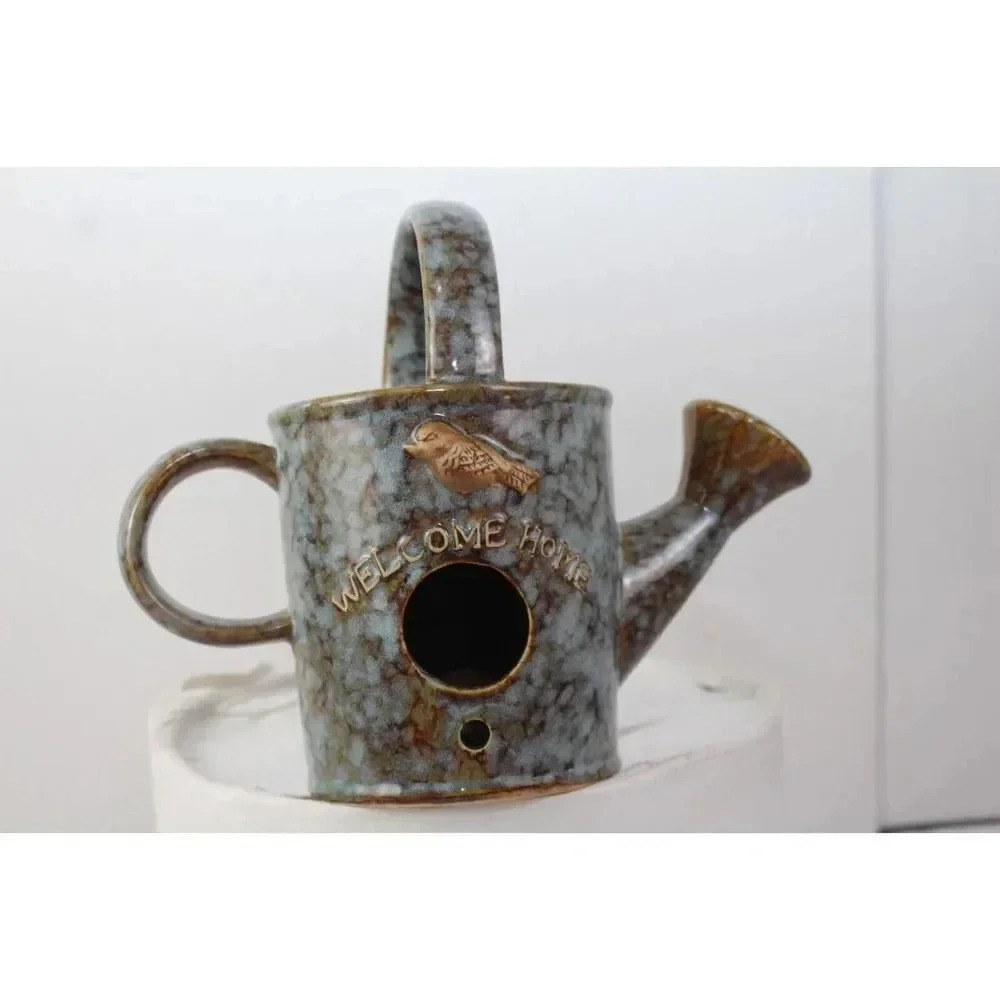 Welcome Home watering pot bird feeder